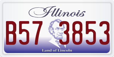 IL license plate B573853