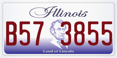 IL license plate B573855