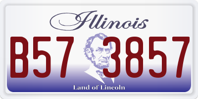 IL license plate B573857