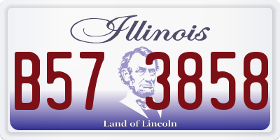IL license plate B573858
