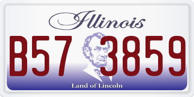 IL license plate B573859