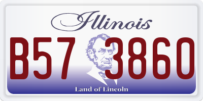 IL license plate B573860