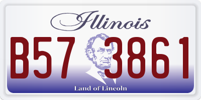 IL license plate B573861