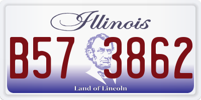 IL license plate B573862