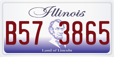 IL license plate B573865