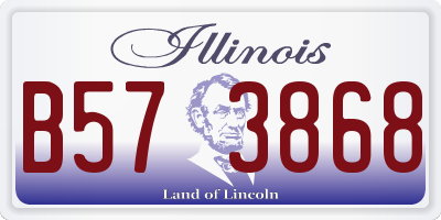 IL license plate B573868