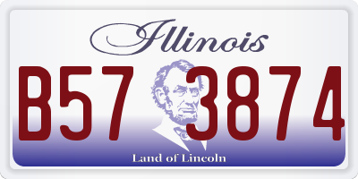 IL license plate B573874