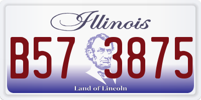 IL license plate B573875