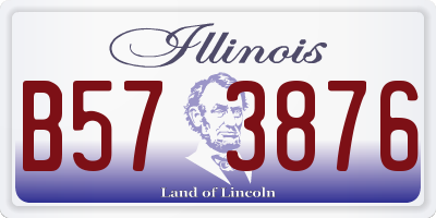IL license plate B573876