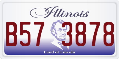 IL license plate B573878