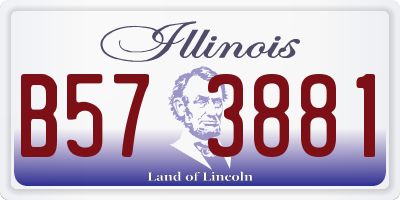 IL license plate B573881
