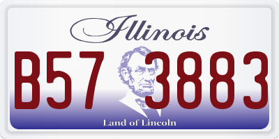 IL license plate B573883