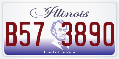 IL license plate B573890