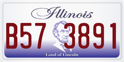IL license plate B573891