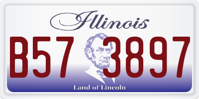 IL license plate B573897