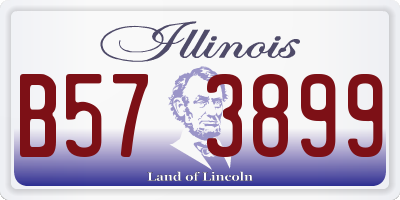 IL license plate B573899