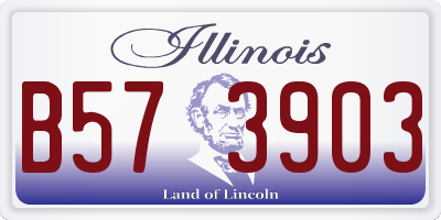 IL license plate B573903