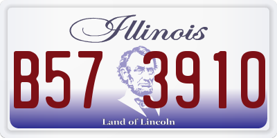 IL license plate B573910