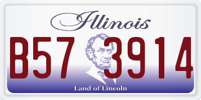 IL license plate B573914