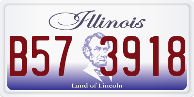 IL license plate B573918