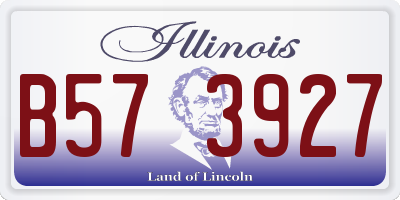 IL license plate B573927