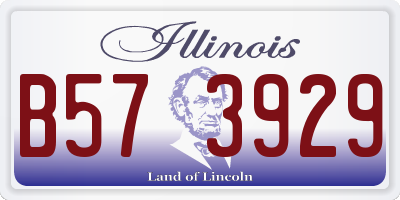 IL license plate B573929
