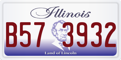 IL license plate B573932
