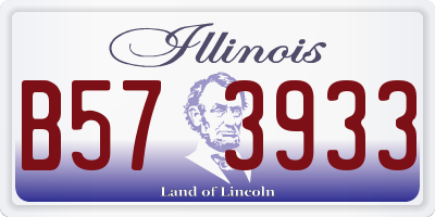 IL license plate B573933
