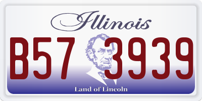 IL license plate B573939