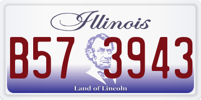 IL license plate B573943