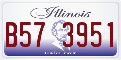 IL license plate B573951