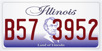 IL license plate B573952