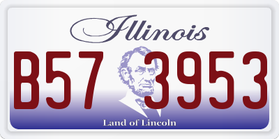 IL license plate B573953