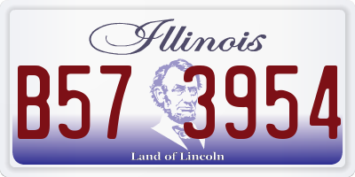 IL license plate B573954