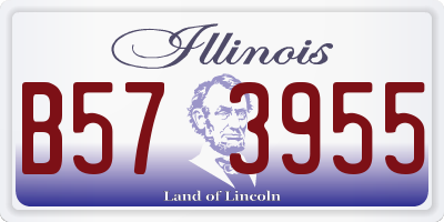 IL license plate B573955