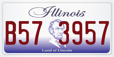 IL license plate B573957