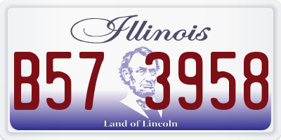 IL license plate B573958