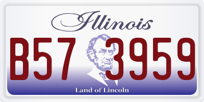 IL license plate B573959