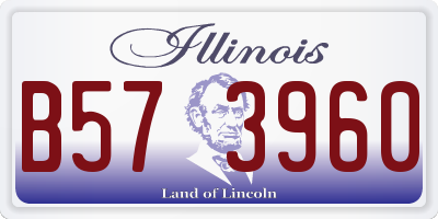 IL license plate B573960