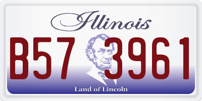 IL license plate B573961