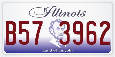 IL license plate B573962