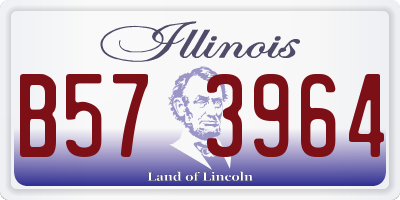 IL license plate B573964