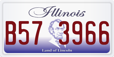IL license plate B573966