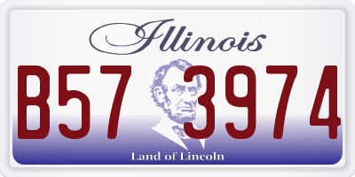 IL license plate B573974