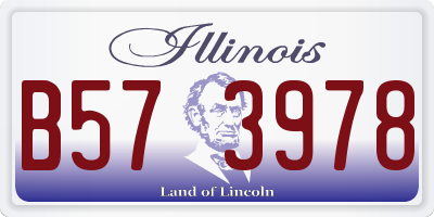 IL license plate B573978