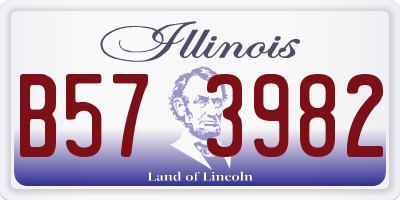 IL license plate B573982