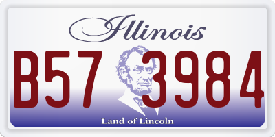 IL license plate B573984