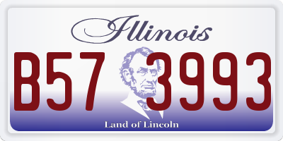 IL license plate B573993