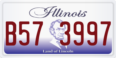 IL license plate B573997