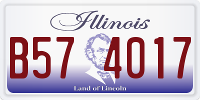 IL license plate B574017